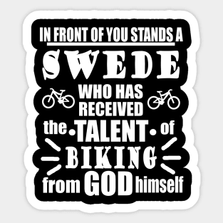 Swede Cycling Cycling Scandinavia Sticker